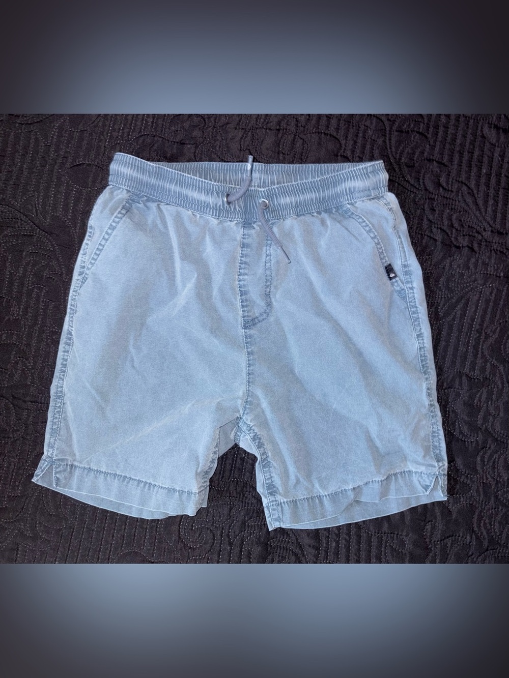 Quiksilver Light Blue Drawstring Hybrid Shorts Size Medium